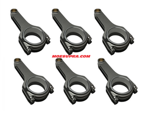 Brian Crower BC625+ H Beam Forged Connecting Rods Heavy Duty w/ ARP CA625+ - 2JZGTE/GE 93-98 Supra