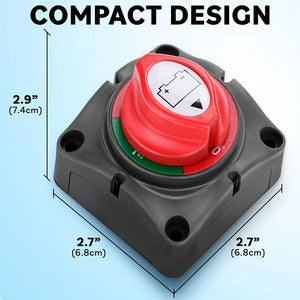 Universal 12V Battery Disconnect Shut-Off Switch
