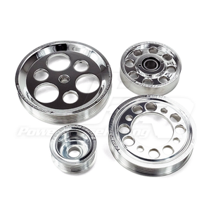 PHR 4 Piece Billet Aluminum Pulley Set for 2JZ / 93-98 Supra