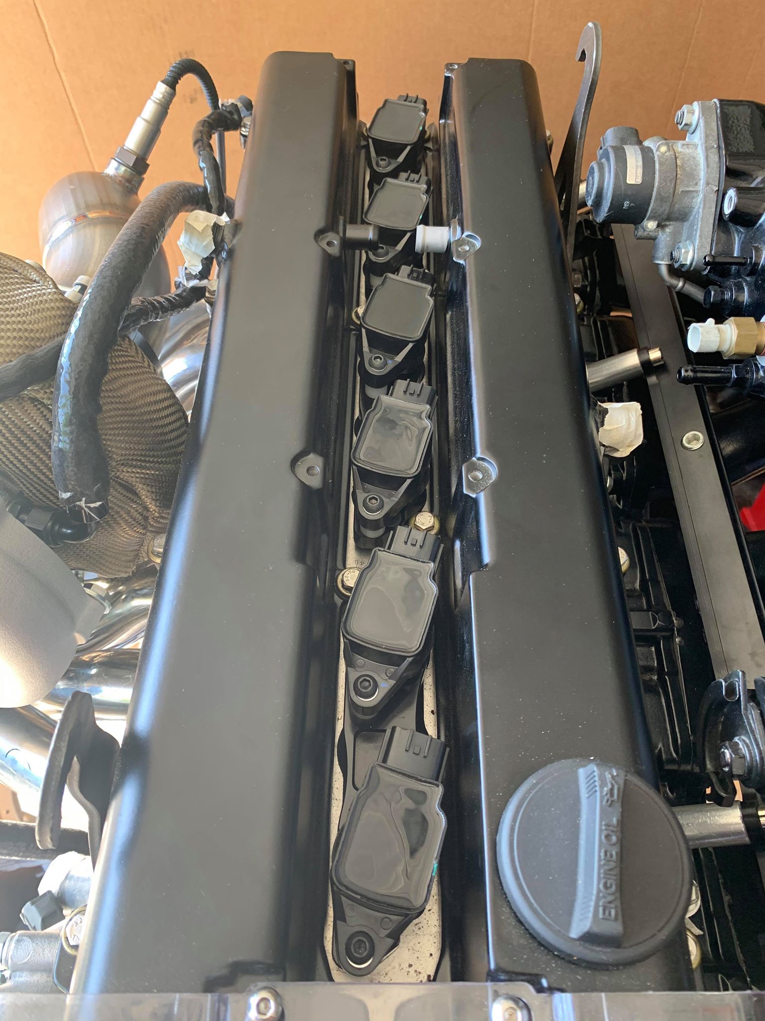 Type R Coil Pack Overlay Autosports Engineering 1JZ-GTE & 2JZ-GTE Nissan R35 GT-R VR38 Coil Con ...