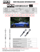 Load image into Gallery viewer, HKS Hipermax S Coilovers Full Kit 93-98 Toyota Supra JZA80
