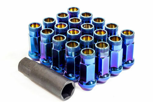 Muteki SR48 Open End Lug Nuts - Burning Blue