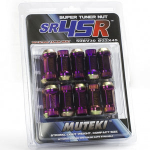 Muteki SR45R Open End Lug Nuts - Burnt Titanium