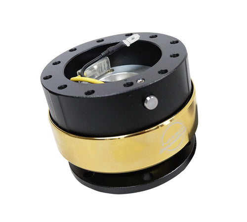 NRG Quick Release 2.0 Black/Chrome Gold