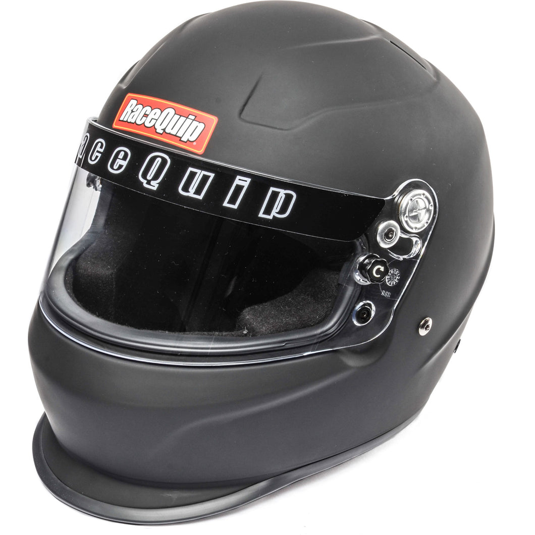 RaceQuip Flat Black PRO15 Full Face Helmet (Snell SA-2015 Rated)