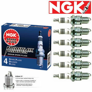 NGK Iridium IX High HP Spark Plugs Two Steps Colder 2JZ-GTE 93-98 Toyota Supra (Set of 6)