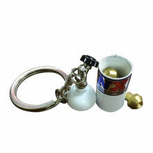 Load image into Gallery viewer, Nitrous Express Miniature Nitrous Bottle Keychain