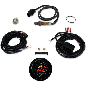 AEM X-Series OBDII Wideband UEGO AFR Sensor Controller Gauge Kit