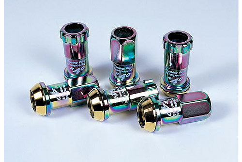 Project Kics R40 Neo Chrome Lug Nuts - 16 Lugs + 4 Locks