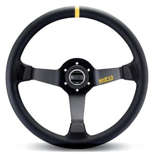Sparco R345 Leather Steering Wheel 350mm Black